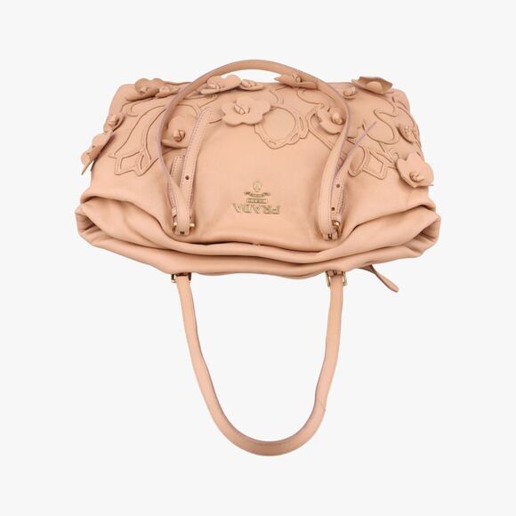 Prada Floral Embellishment Pink Leather 104 - Picture 5 of 10